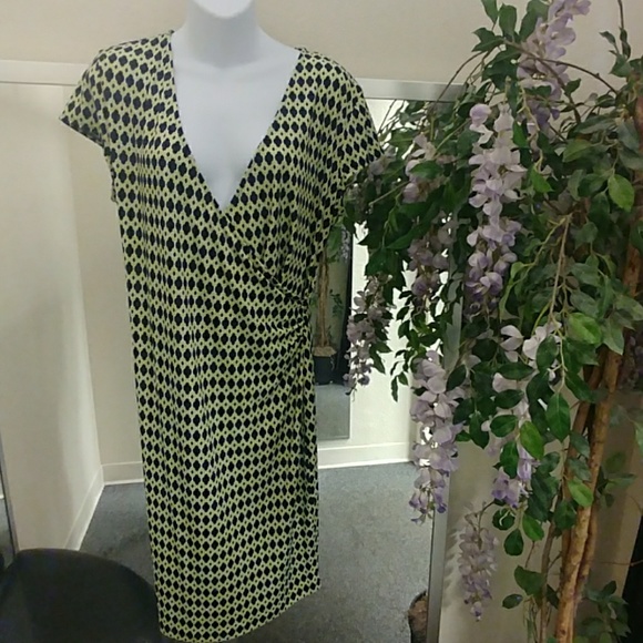 Jones New York Faux Wrap Dress - Picture 1 of 8